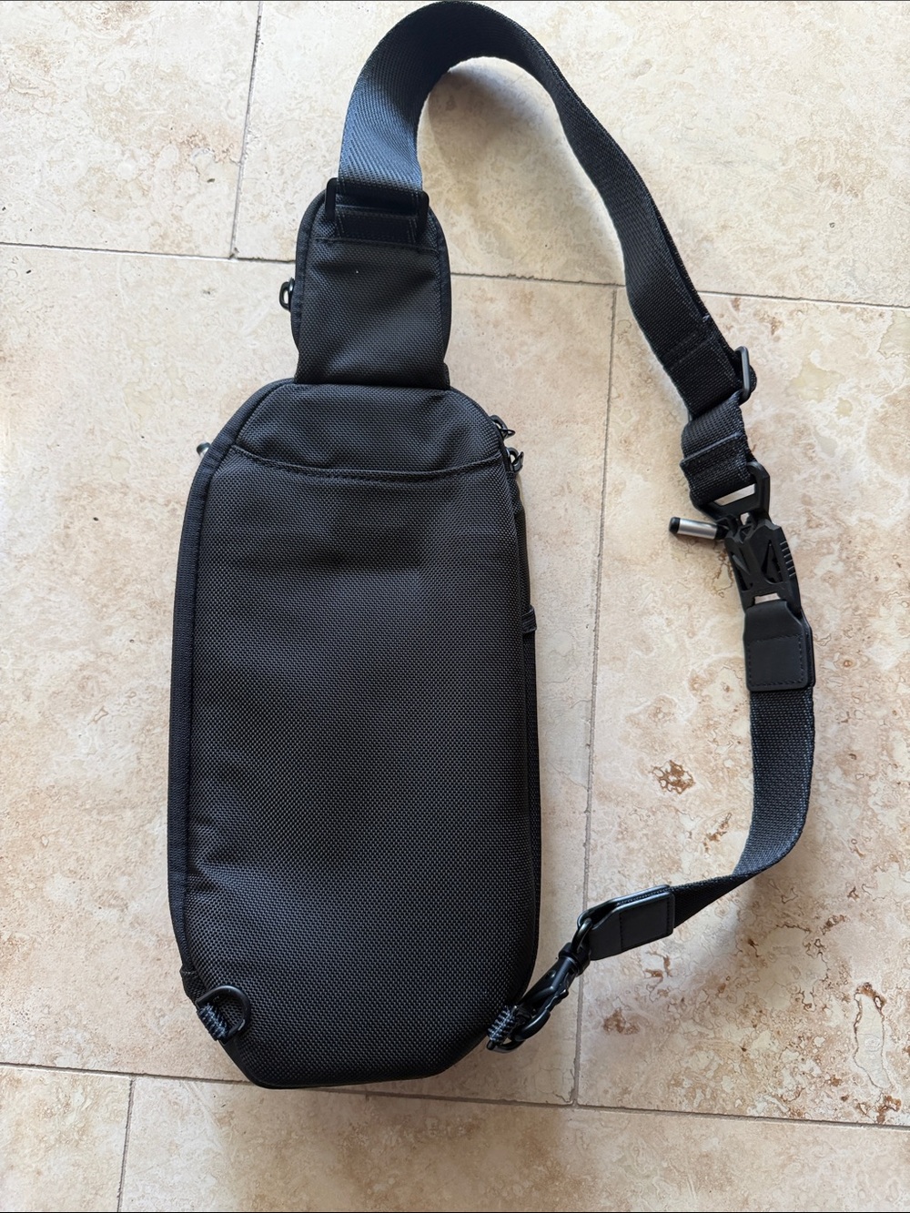 Tumi Black Sling Bag with CAM Nameplate - Picture 2 of 4